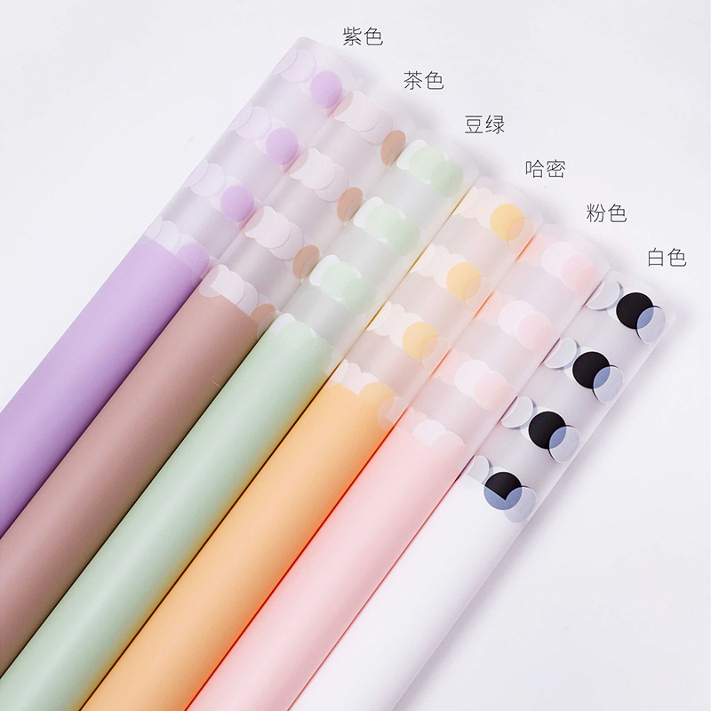 Waterproof Flower Wrapping Paper Summer Bubble Foggy Paper Cellophane Flower Wrapping Paper Material Flower Shop Wrapping Paper