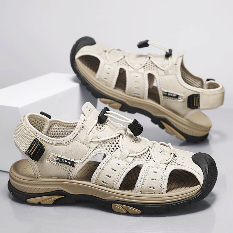 Cross-Border Large Size Amazon Hot-Selling Summer New Men's Shoes Genuine Leather Outdoor Breathable Men's Casual Beach Sandals
