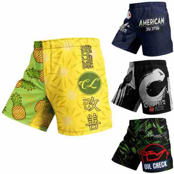 Men's New Printed Fight Training Competition Shorts Fighting Pants Sports Gym Casual Fashion Shorts