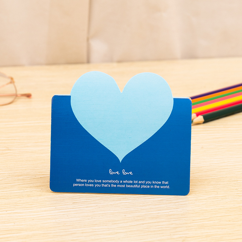 Picture of Cross-border South Korea Creative Universal Love Greeting Card Christmas Valentine's Day Small Card Birthday Tanabata Blessing Message Card