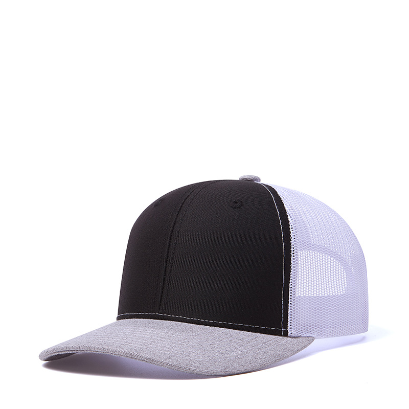 Picture of Wish Micro Bend Hat Rim Truck Hat Men's Outdoor Sun Shading Net Hat Mountaineering Fishing Truck Drivers Hat
