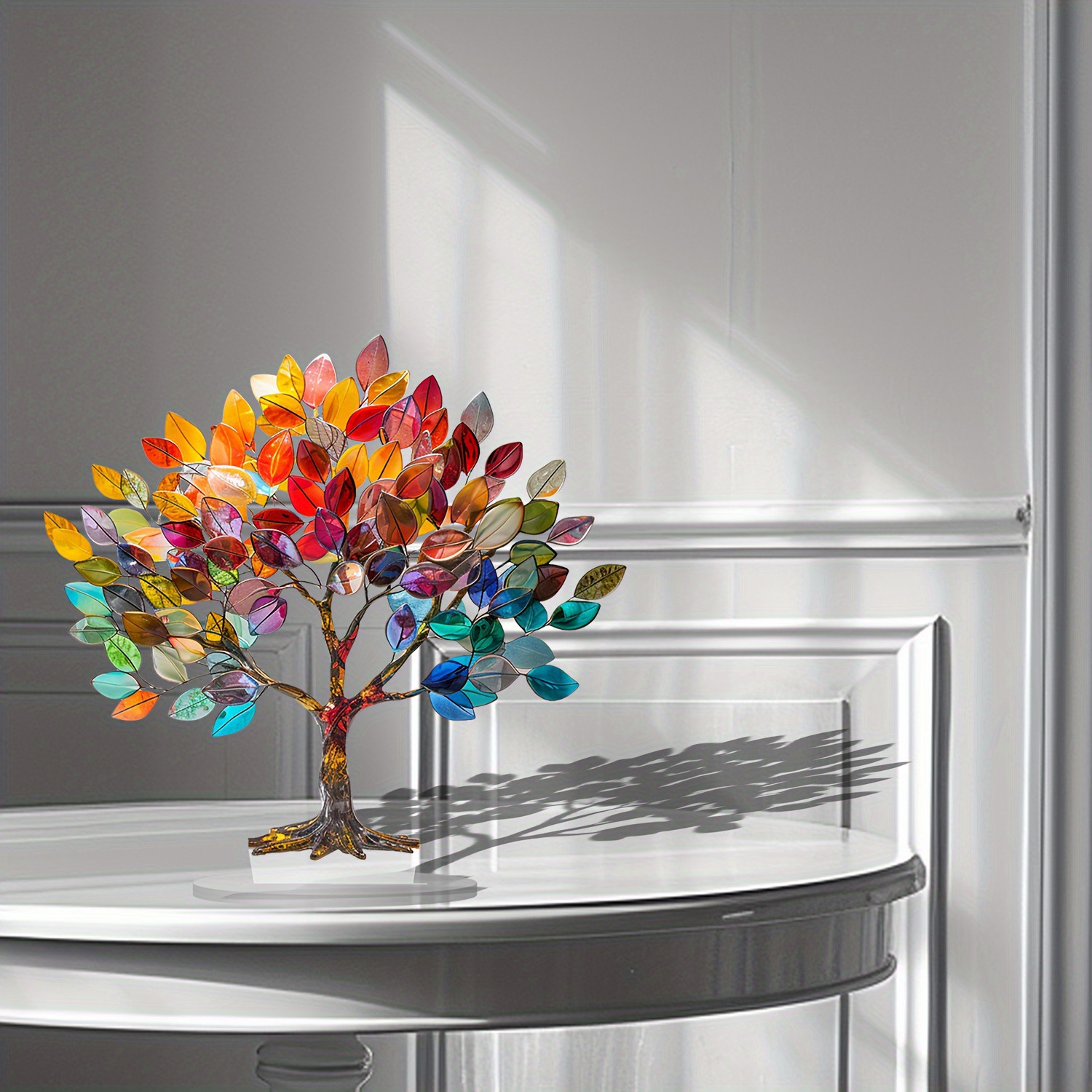 Cross-border Tree of Life 2D Acrylic Desktop Decoration Small Ornaments Waterproof Wear-resistant Desk Counter Ornaments