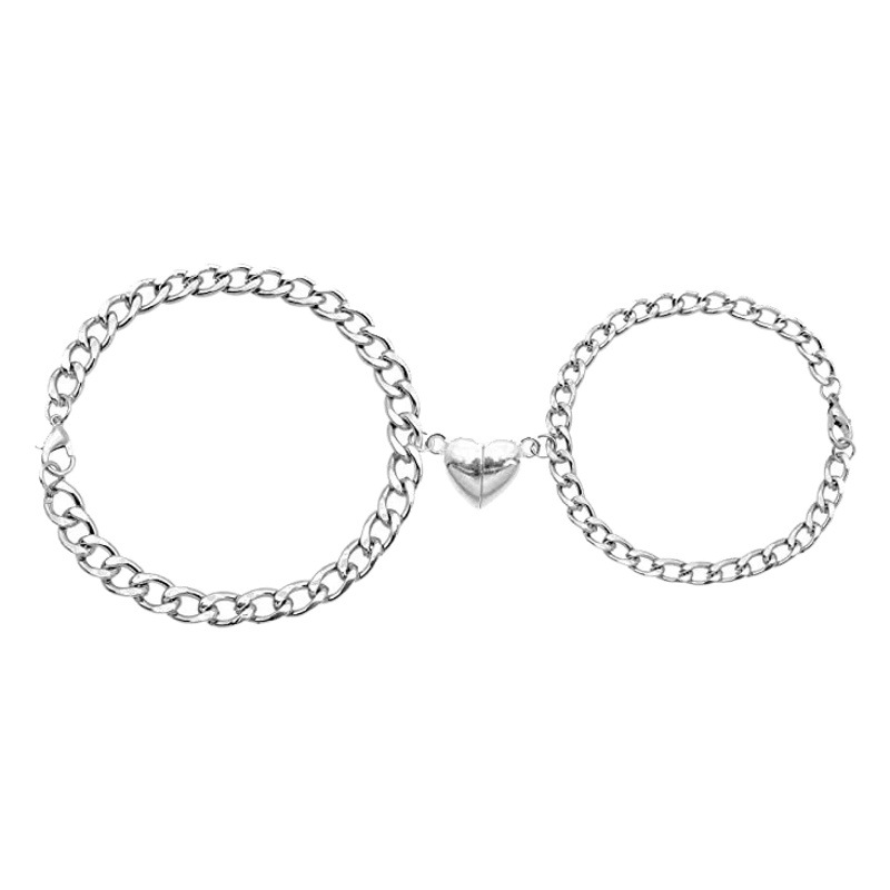 Europe and the United States cold wind Love bracelet personality magnet attraction bracelet do old a pair of magnet stone lovers hand ornaments women