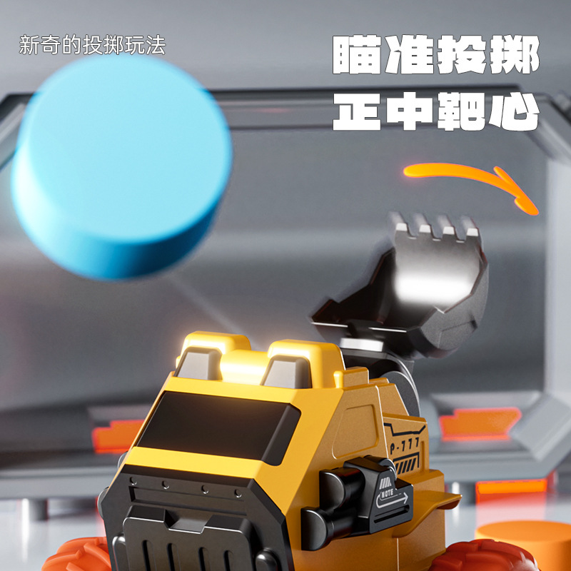 Picture of Children's engineering vehicle drop-resistant pull-back mining dirt cart inertia Press projection car boy toy car wholesale