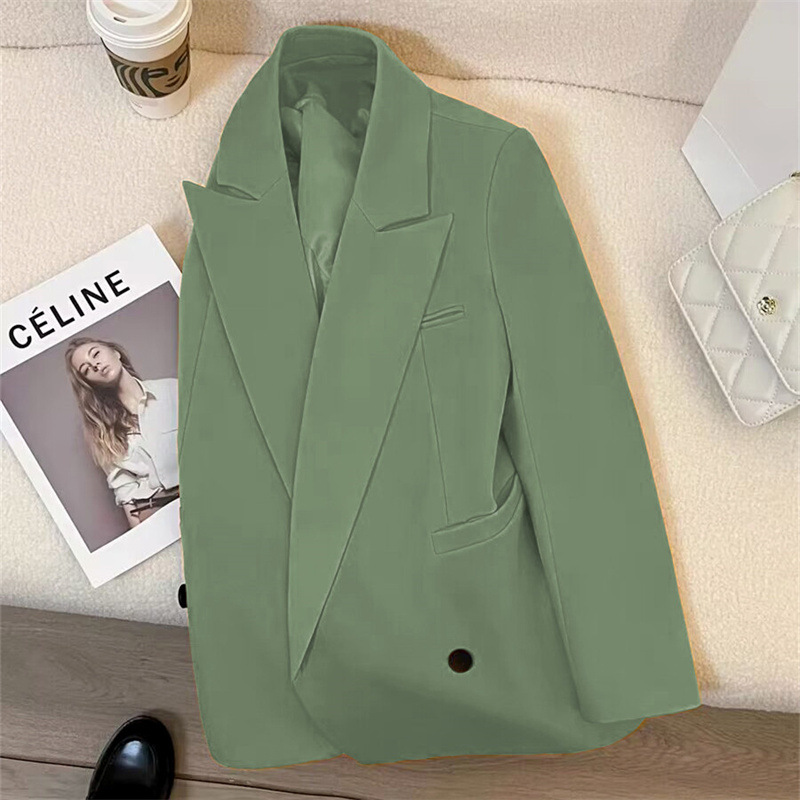 Picture of Spring and Autumn Pure Color High-end Sense Casual Loose Suit Top Temperament Ladies Fashion Trend Suit Wholesale