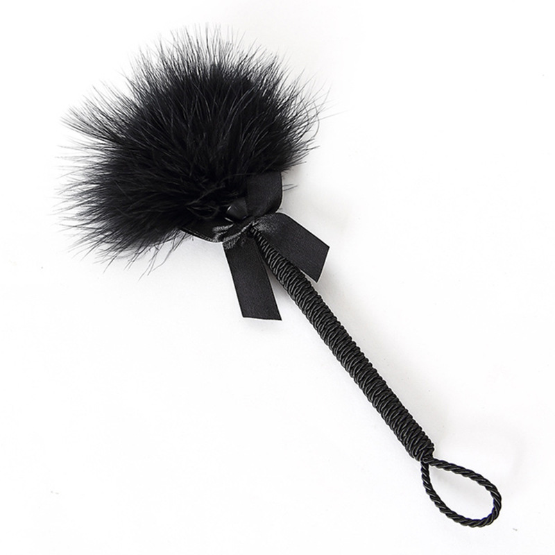 Picture of Black accessories flirting short feather stick Teasing tease stick slap feather stick adult supplies sexy underwear accessories