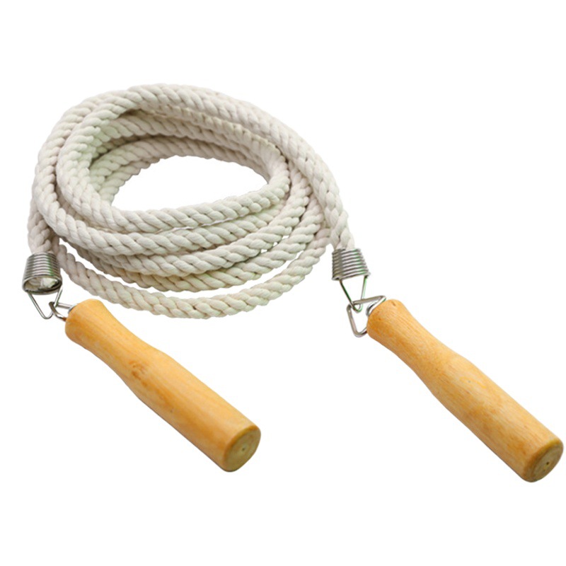 Multi-Person Skipping Rope Cotton and Linen Rope Student High School Entrance Examination 10m Group Long Skipping Rope Fitness Sports Collective Skipping Rope Factory Straight Hair