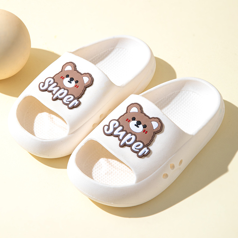 Picture of EVA Children's Slippers Cute Cartoon Boys and Girls Baby Children's Bean Shoes Big Children's Parent-Child Summer Slippers