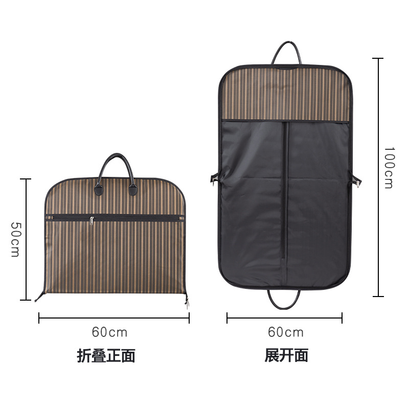 Picture of In-Stock Business Suit Bag Garment Dust Cover Handbag Hanging Clothing Storage Dustproof Cover Black Suit Bag Custom-Made