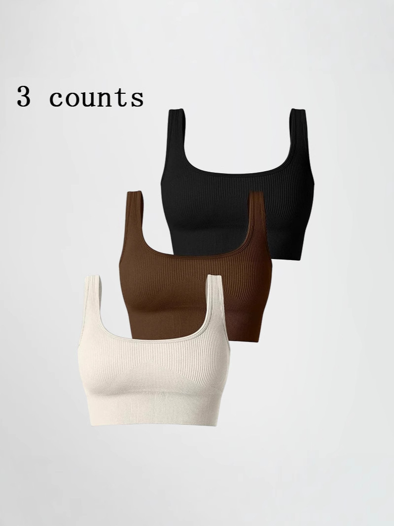 Cross-border Europe and the United States seamless yoga vest-style sexy exposed navel comfortable leisure sports tight women's summer