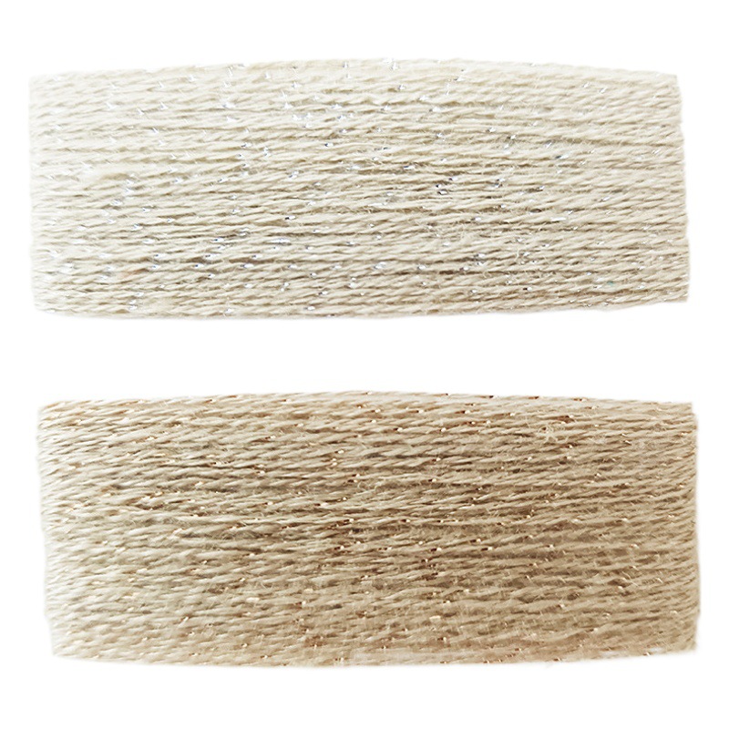 Recycled gold silk cotton double strand 30 pieces 92% polyester 8% gold and silver thread ultra-fine gold and silver thread recycled environmentally friendly yarn