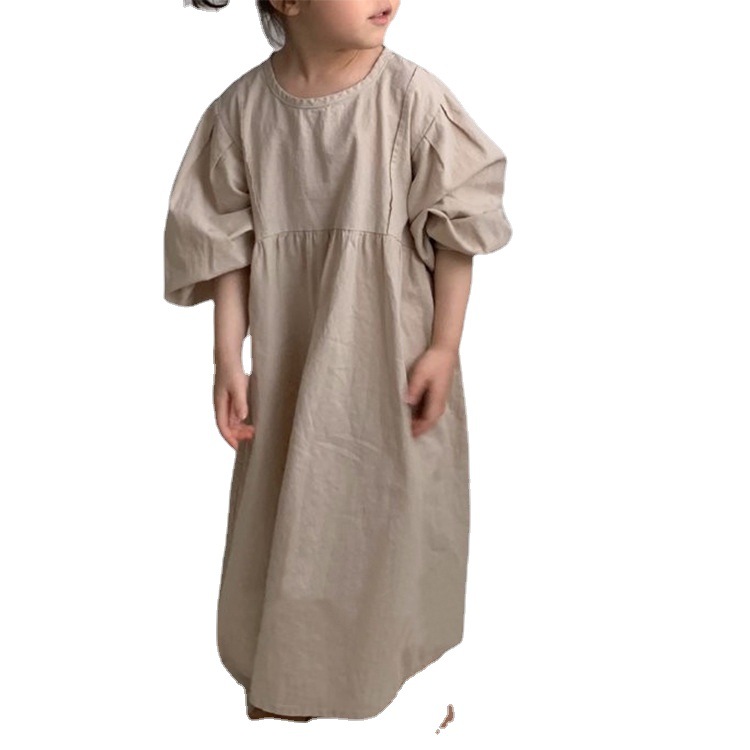 Picture of Spot Spring and Autumn New Korean Style Versatile Fashionable Parent-Child Clothing Cotton Mother-Daughter Skirt Mother-Daughter Clothing Breathable Casual