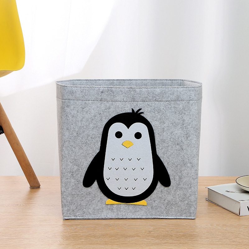 Picture of Felt Bag Cartoon Storage Basket Kidsren's Toy Dirty Clothes Storage Box Handbag Large Capacity Dirty Clothes Storage Essential