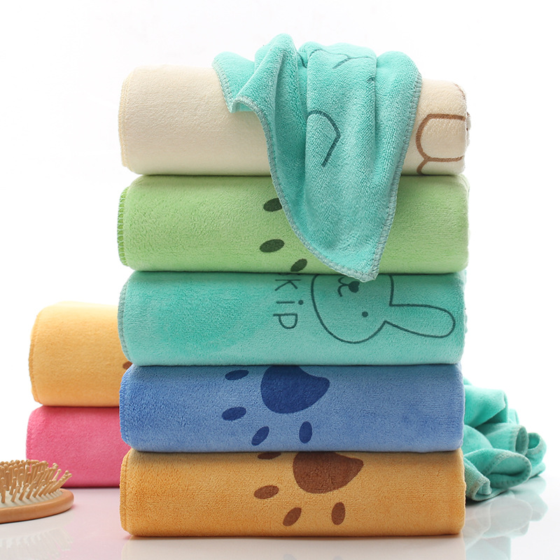 Picture of Microfiber thickened beach towel absorbent quick-drying adult large bath towel printed cartoon children's swimming bath towel wholesale