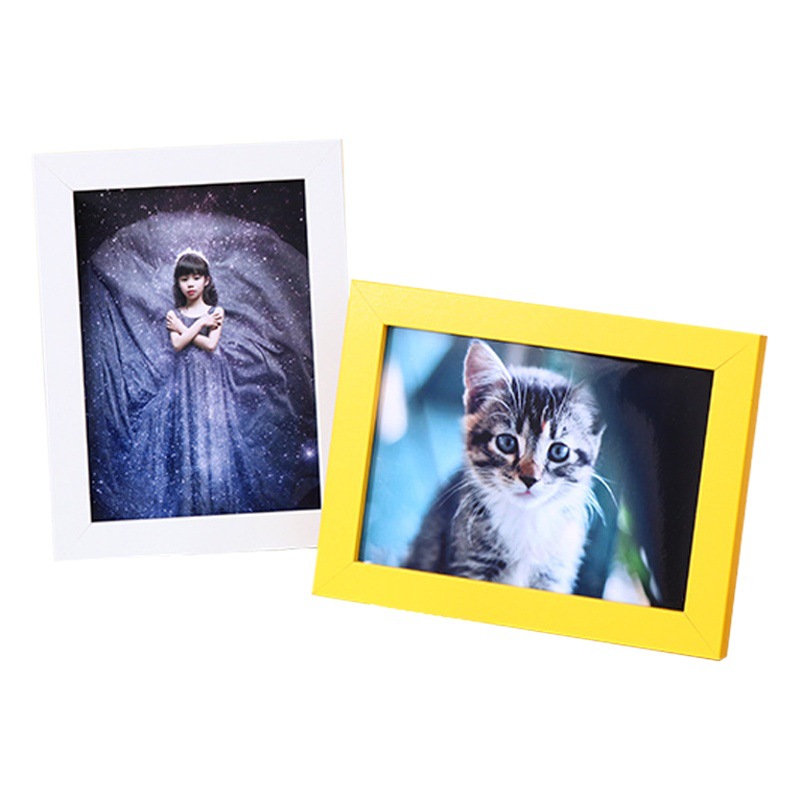 Simple wooden photo frame table 6 inch 7 inch 8 inch 10 inch puzzle photo album frame wholesale A4 children's picture frame wall