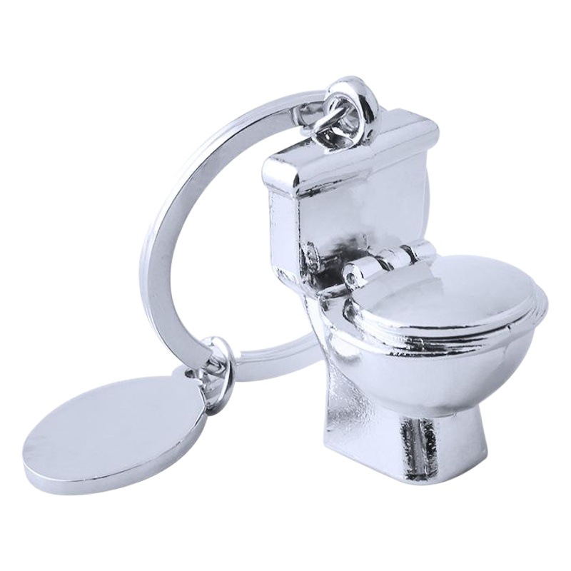 Toilet tag keychain creative advertising small gift opening small gift LOGO toilet wholesale