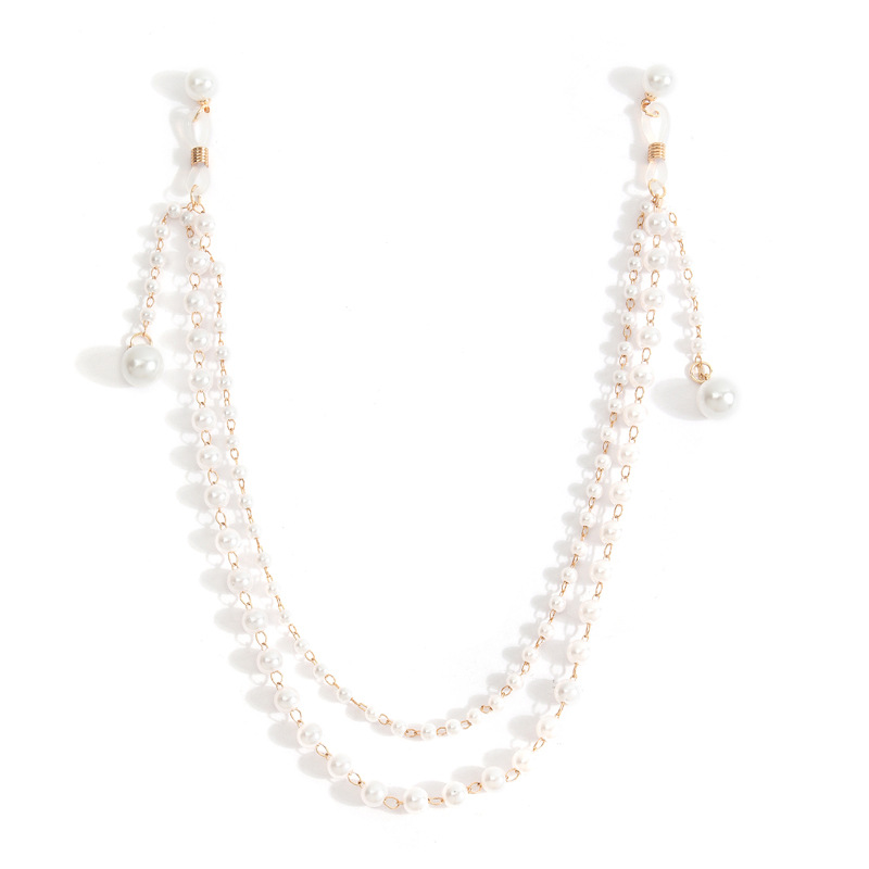Picture of European and American Personality Exaggerated Nipple Chain Body Chain Accessories Women's Cross-border Nightclub Sexy Milk Chain Imitation Pearl Tassel Chest Chain