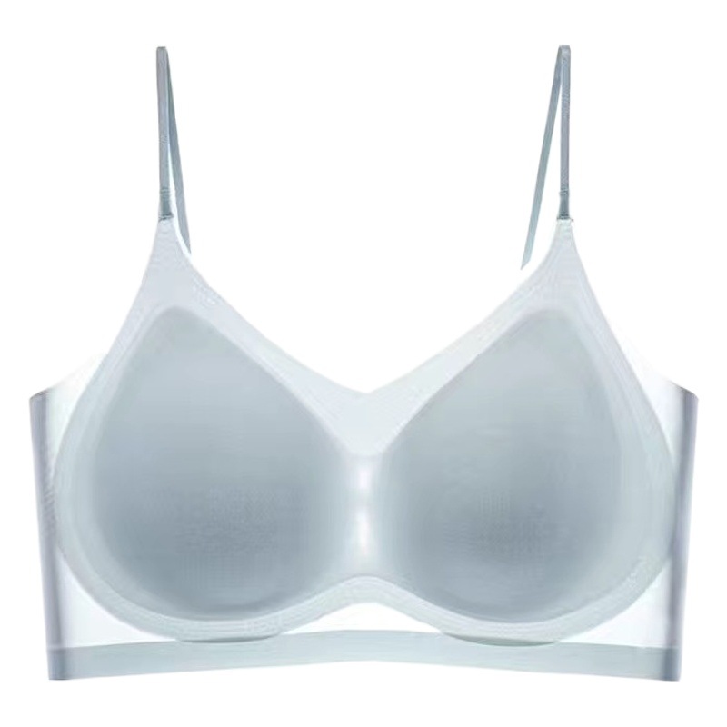 Summer Ultra-thin One-piece Beautiful Back Tube-top Underwear Women's Small Chest Push-up Large Chest Showering Small Breast-closing Bra
