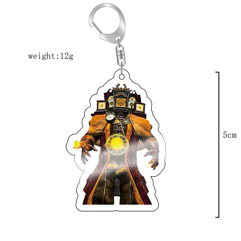 Picture of Cross-border new toilet man keychain skibidi toilet monitor Man TV man creative killer pendant batch