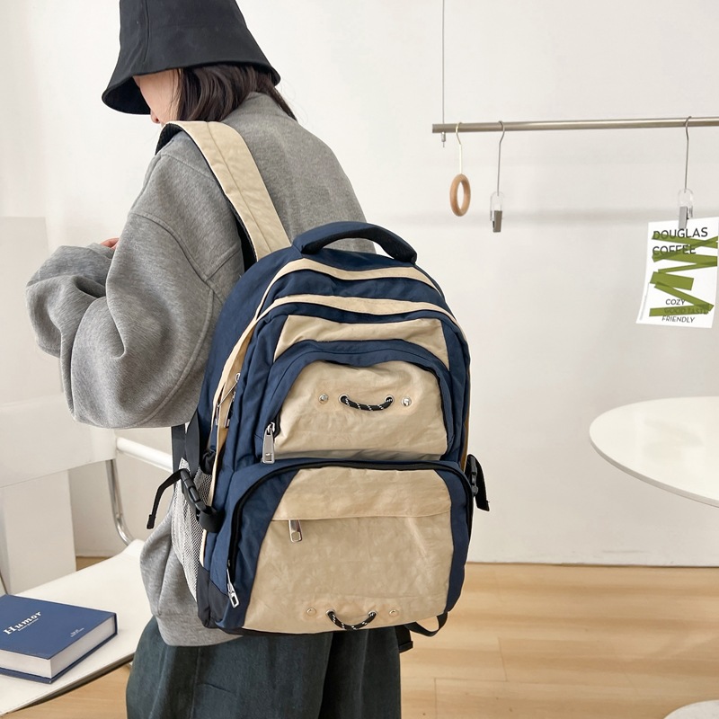 Picture of 2025 New College Student School Bag Women's Backpack Ruiying Casual Large Capacity College Style Outdoor Travel Cross-Border