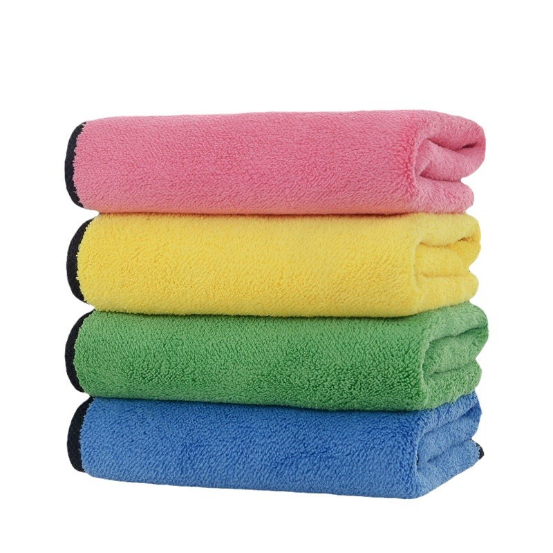 Picture of Car wash towel double-sided coral fleece thickened absorbent special car towel car cloth quick-drying towel can be ordered logo