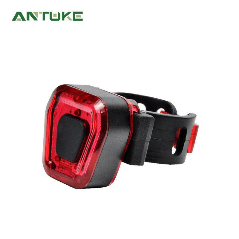 New bicycle tail light riding equipment mountain bike road bike accessories night riding rainproof highlight USB charging