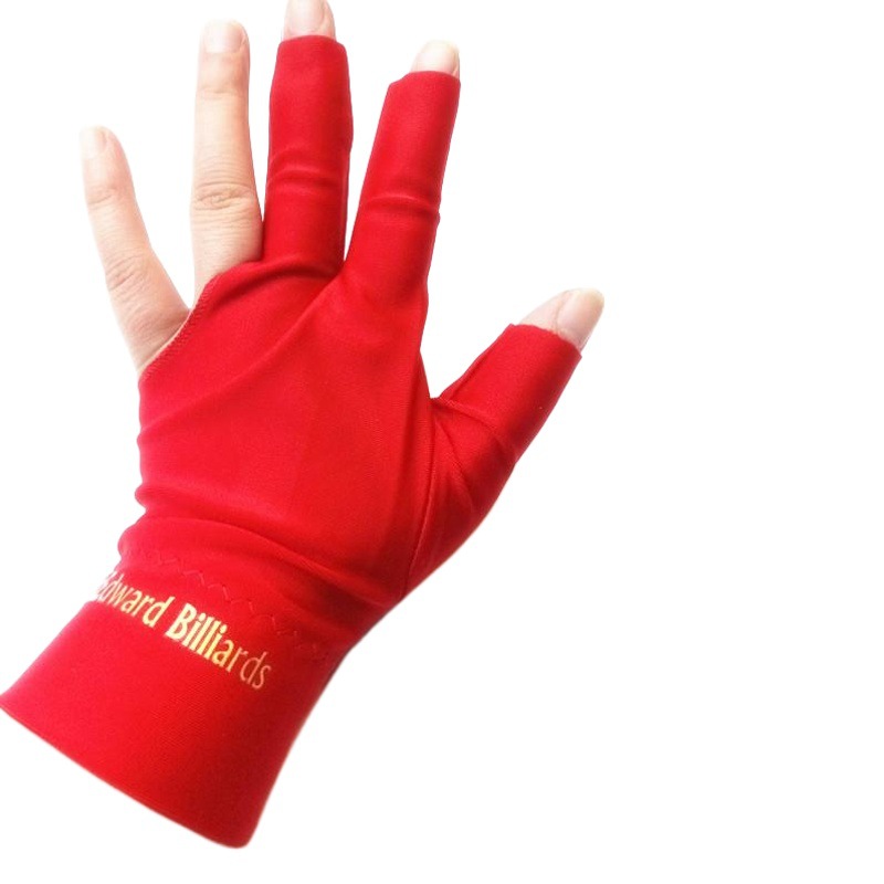 Wholesale billiards gloves black eight snooker special billiards three-finger gloves high-grade Dew three-finger billiards gloves burst