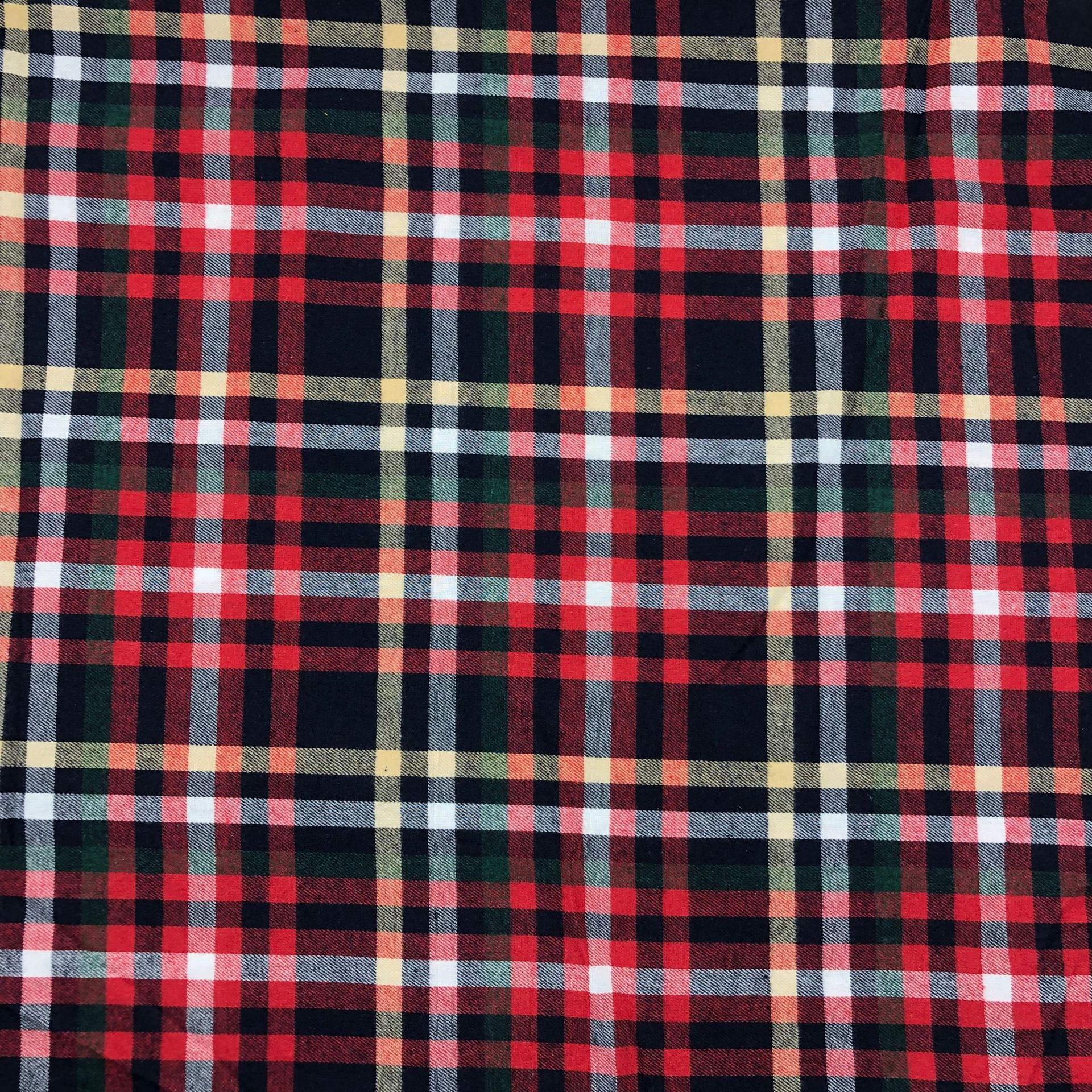 Yarn-Dyed Polyester-Cotton Brushed Plaid Fabric, Children's Shirt Plaid Fabric, Spring and Summer Casual Clothing Lining, Ready Stock