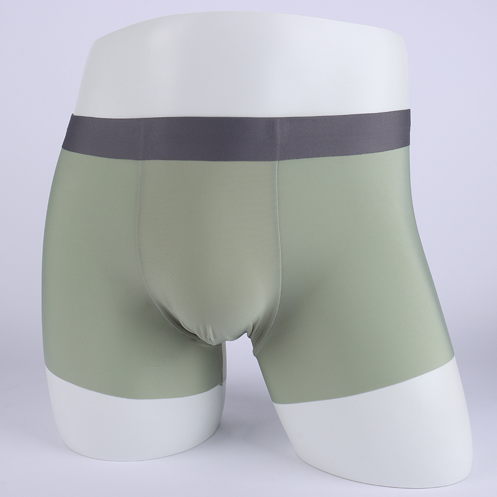 Men's underwear cotton seamless crotch boxers breathable solid color boxers youth men's underwear wholesale in stock generation
