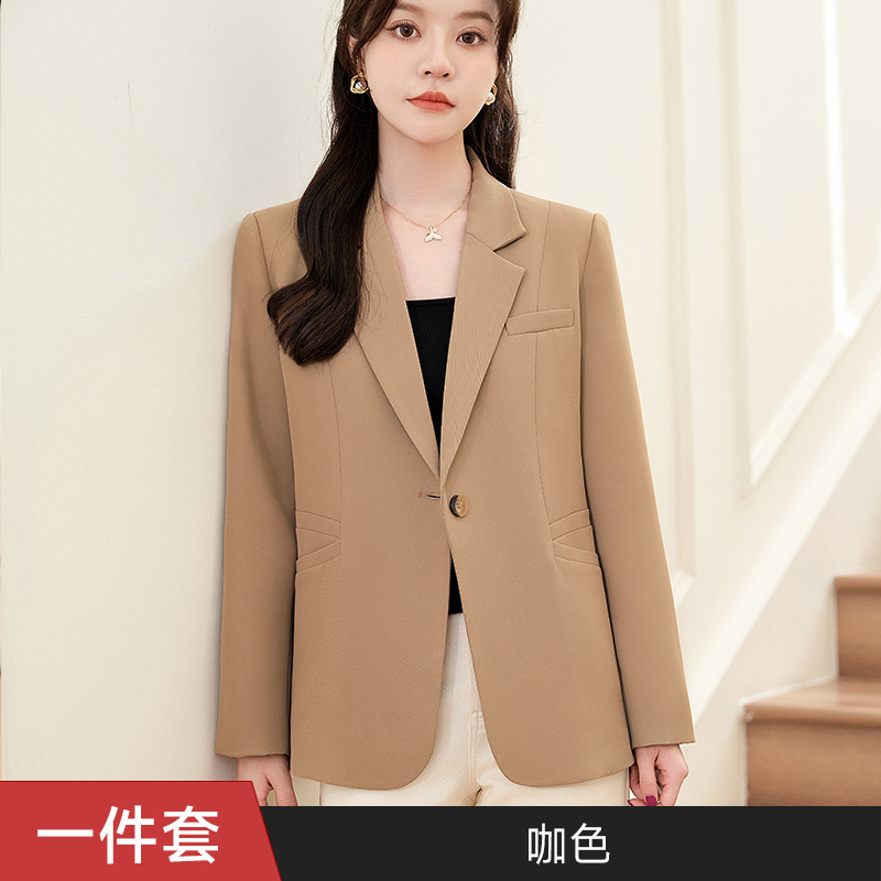 Picture of White suit jacket for women 2024 spring new small loose casual temperament high-grade small suit spring and summer