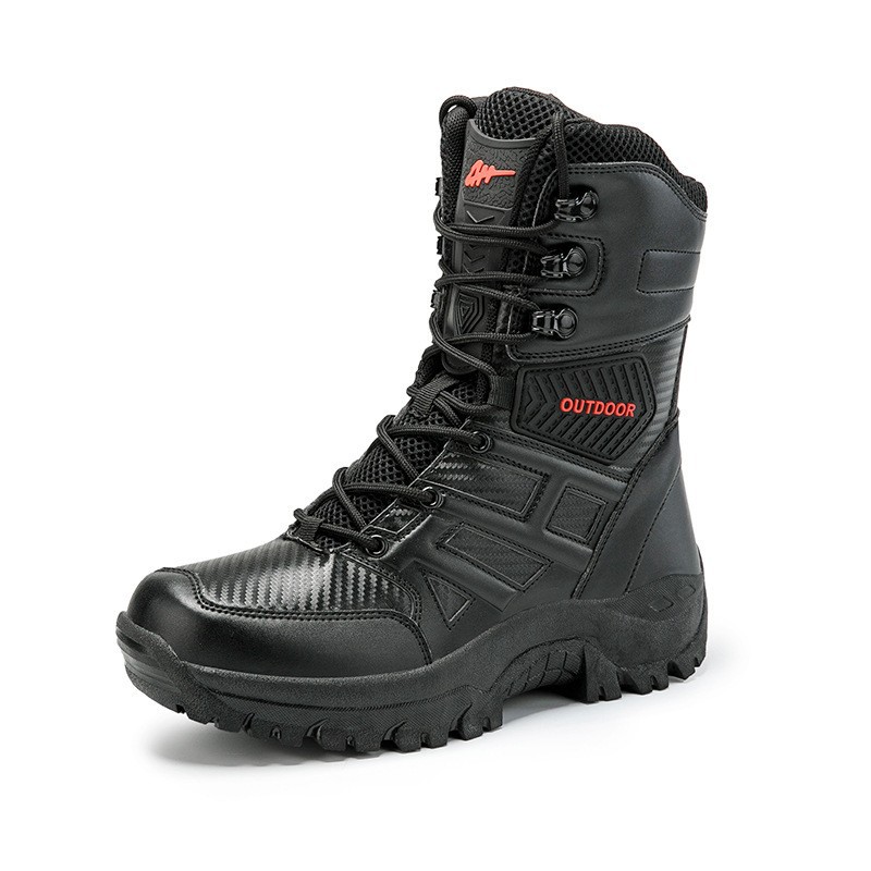 2025 Foreign Trade Single Travel Plus Size Spring and Autumn Amazon Foreign Trade High Top Outdoor Boots Sports Wholesale Men's Shoes