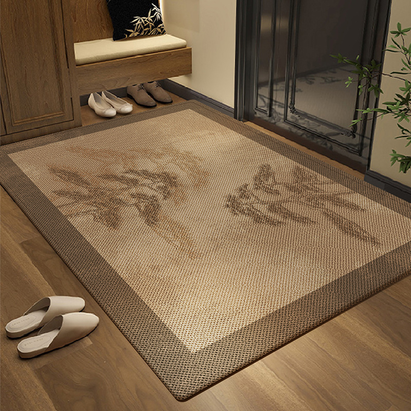 Advanced Chinese Style Entrance Door Mat Door Carpet Door Mat Living Room Non-Slip Entrance Home Mat New Style Cuttable