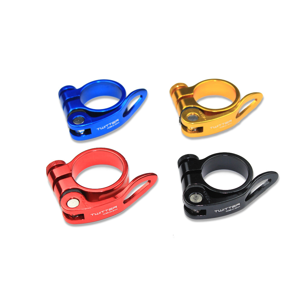 Picture of Tw Aluminum Alloy Quick Release Seat Tube Clamp Bundle Seat Tube Bundle Mountain Bike Bicycle Tube Clamp 34.9 Can Be Customized