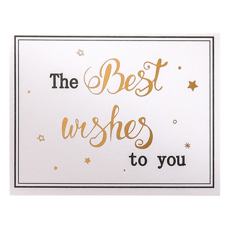 Teachers' Day Bronzing Three-dimensional Creative Thank You Card Message Thanksgiving Blessing Envelope Birthday Card