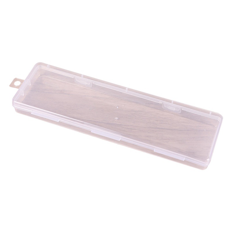 Rectangular Transparent Plastic Box Jewelry Parts Fishing Gear Storage Box Hardware Tools Flat Stationery Packaging Box Empty Box