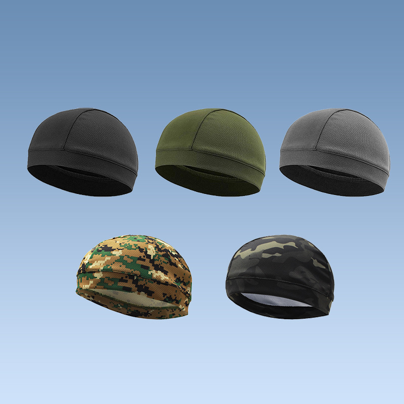 Picture of Summer New Outdoor Cycling Cap Helmet Lining Inner Cap Mesh Breathable Motorcycle Hood Quick-Drying Cap
