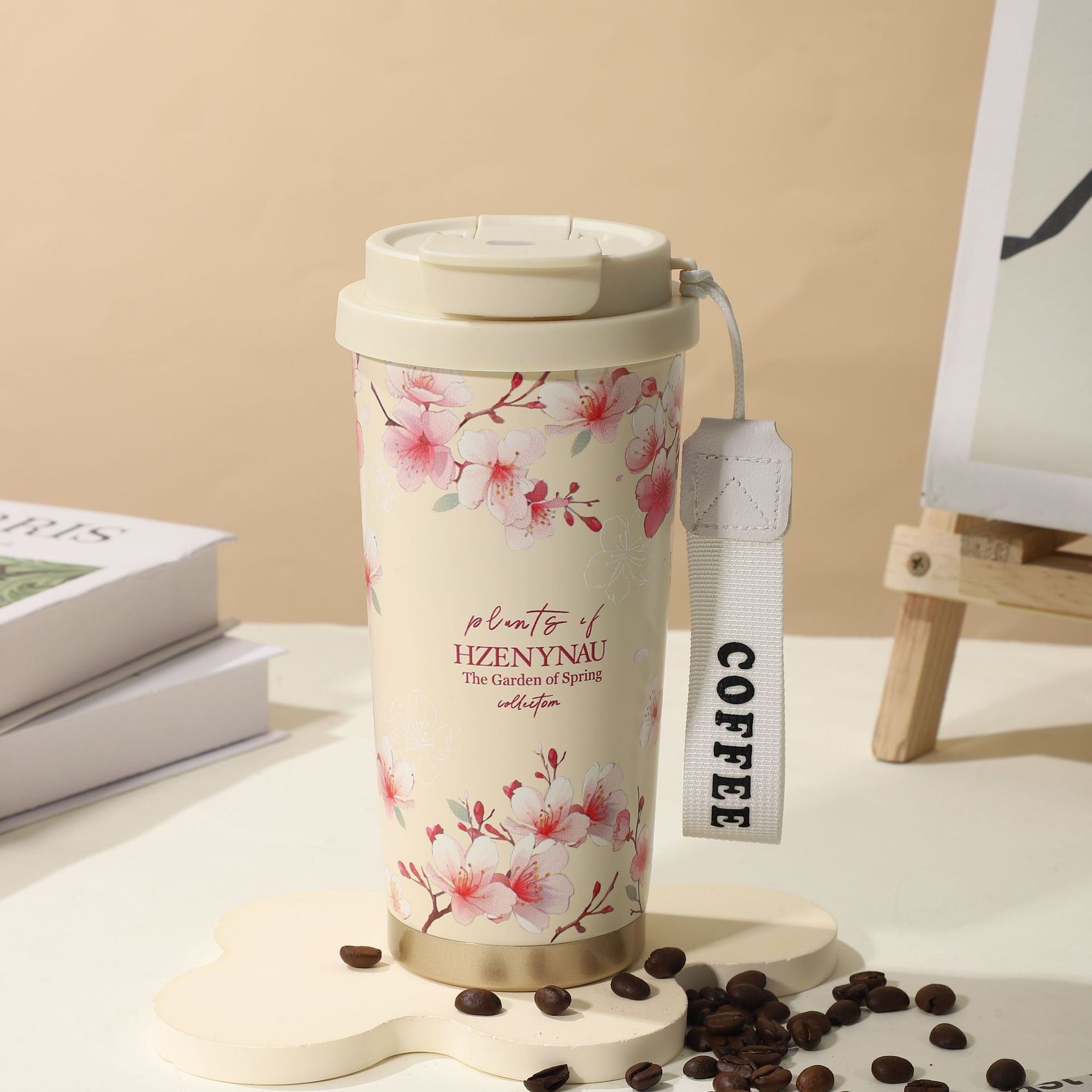 Picture of Wholesale Insulated Cups, Trendy High-Appearance Cold Coffee Cups for Men and Women, Outdoor Car-Mounted Stainless Steel Dual-Drink Gift Cups