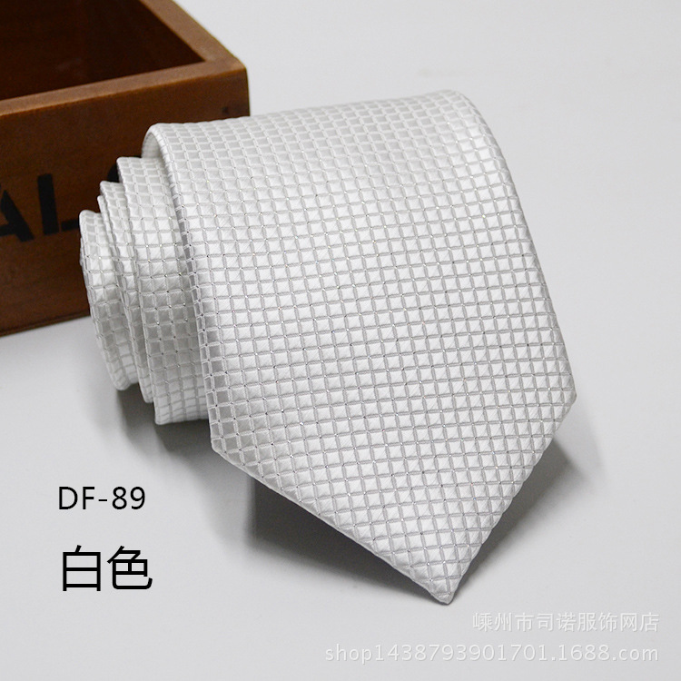 Picture of Tie business formal men's tie polyester yarn Arrow 8cm business tie