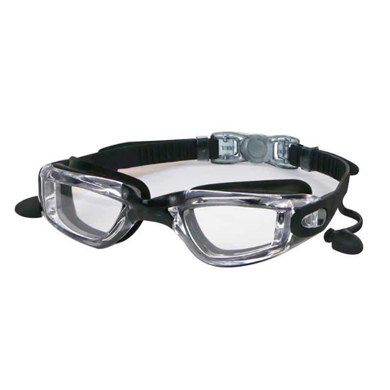 Picture of Cross-Border High-Definition Swimming Goggles, Anti-Fog, Eye-Proof, Silicone Myopia Glasses, Waterproof Swimming Equipment, Electroplated Swimming Goggles Wholesale