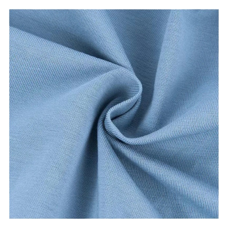 40-Count Ice Silk Cotton/Lycra Cotton Fabric, 150g Pure Cotton, Class a Stretch Jersey Fabric for T-Shirts, Short-Sleeve Knit Fabric with a Cooling Sensation