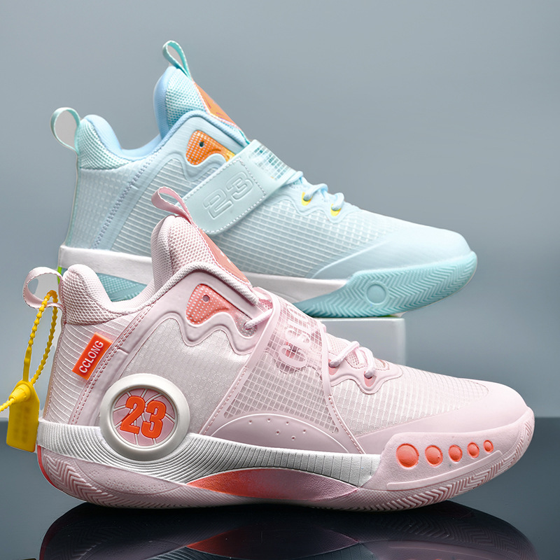 cuk children's mandarin duck basketball shoes students outdoor sports practical shoes high-top running basketball shoes basketball