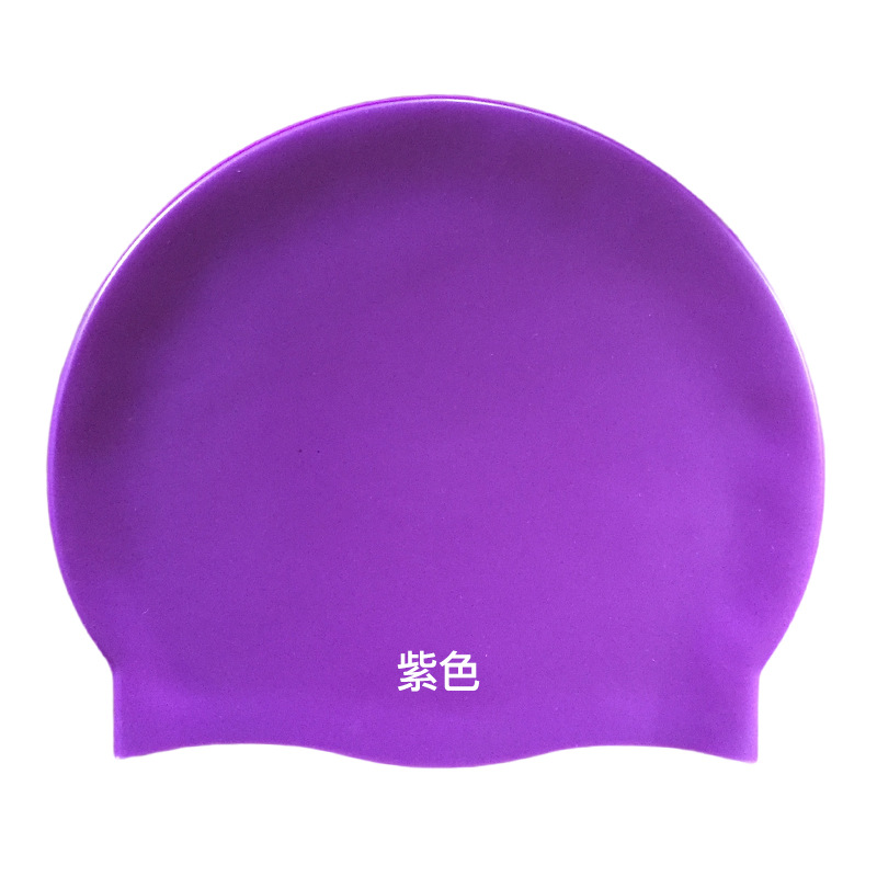 Picture of 2025 Silicone Swimming Cap Wholesale Solid Color Waterproof Diving Cap Plus No Head Swimming Cap Adult Swimming Equipment
