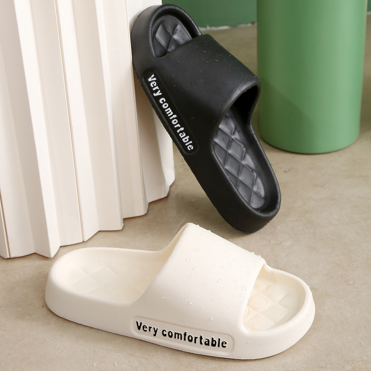 Cross-border Sandals and Slippers Women's New Couple Home Thick Bottom Feeling Anti-slip Household Outdoor Men's Sandals Wholesale Foreign Trade