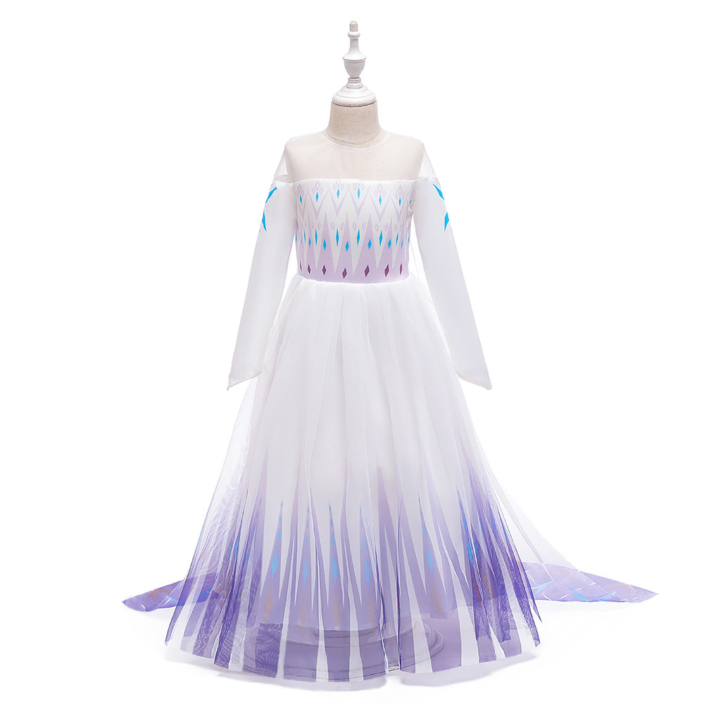 Picture of 2024 New Children's Dress Elsa Princess Dress Frozen 2 Cosplay Children's Day Performance Dress