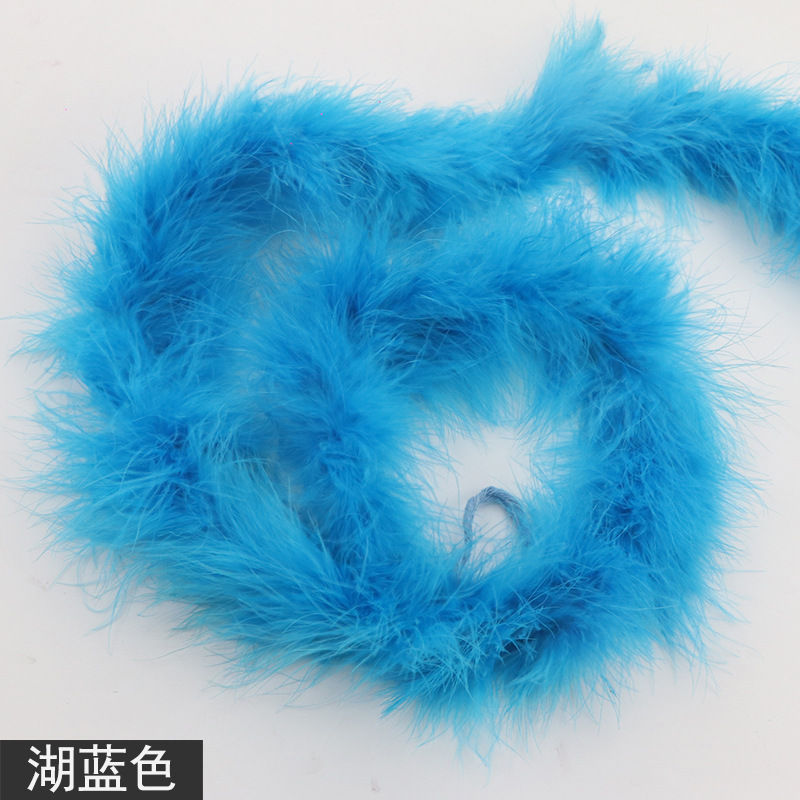 Picture of Tops wholesale Turkey plush plush feather diy1 2 M 16G performance stage decoration feather strip
