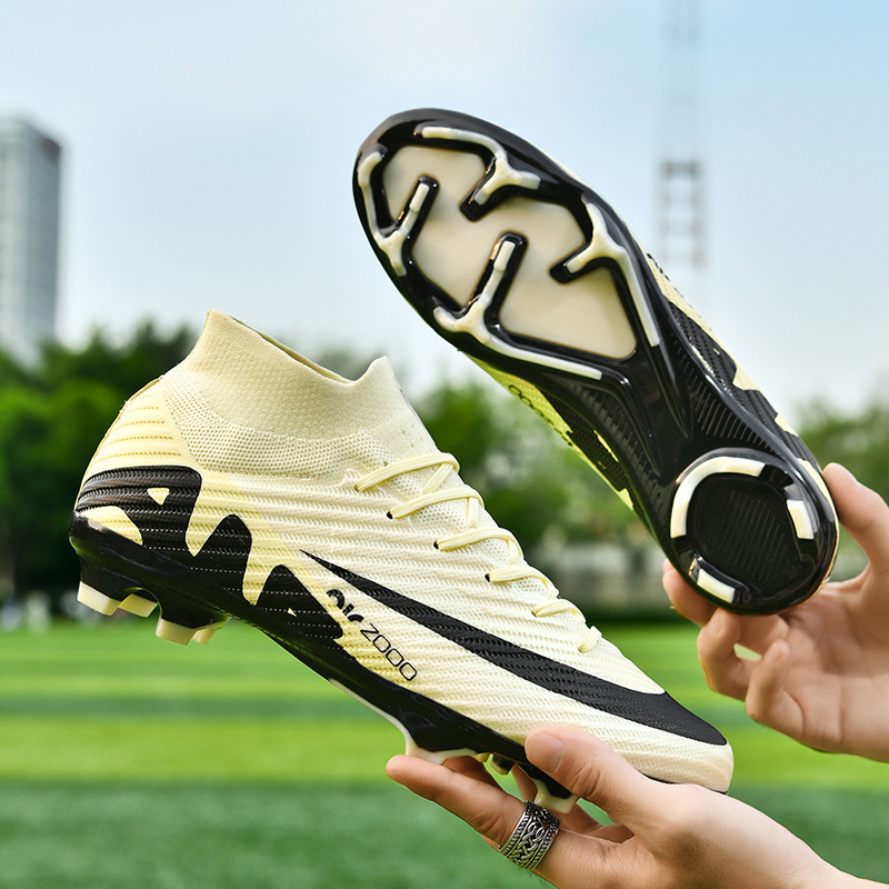 Cross-border foreign trade new high-top football shoes spikes football shoes TF broken nails training shoes football falcon men's