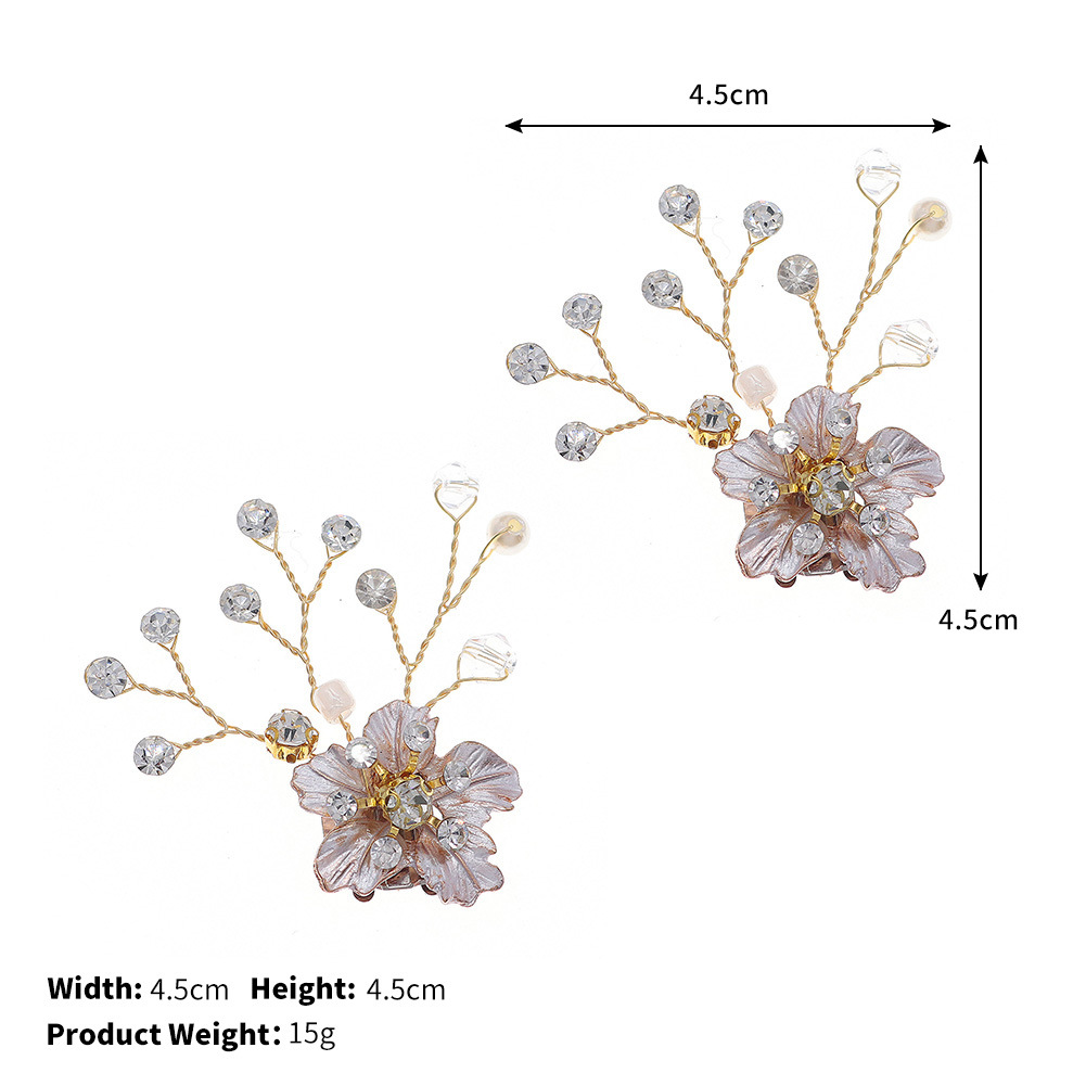 Picture of European and American Bride Wedding Shoes Accessories Detachable Shoe Buckle Exquisite Handmade Accessories Beautiful Crystal Beaded High-heeled Shoes Shoe Flower