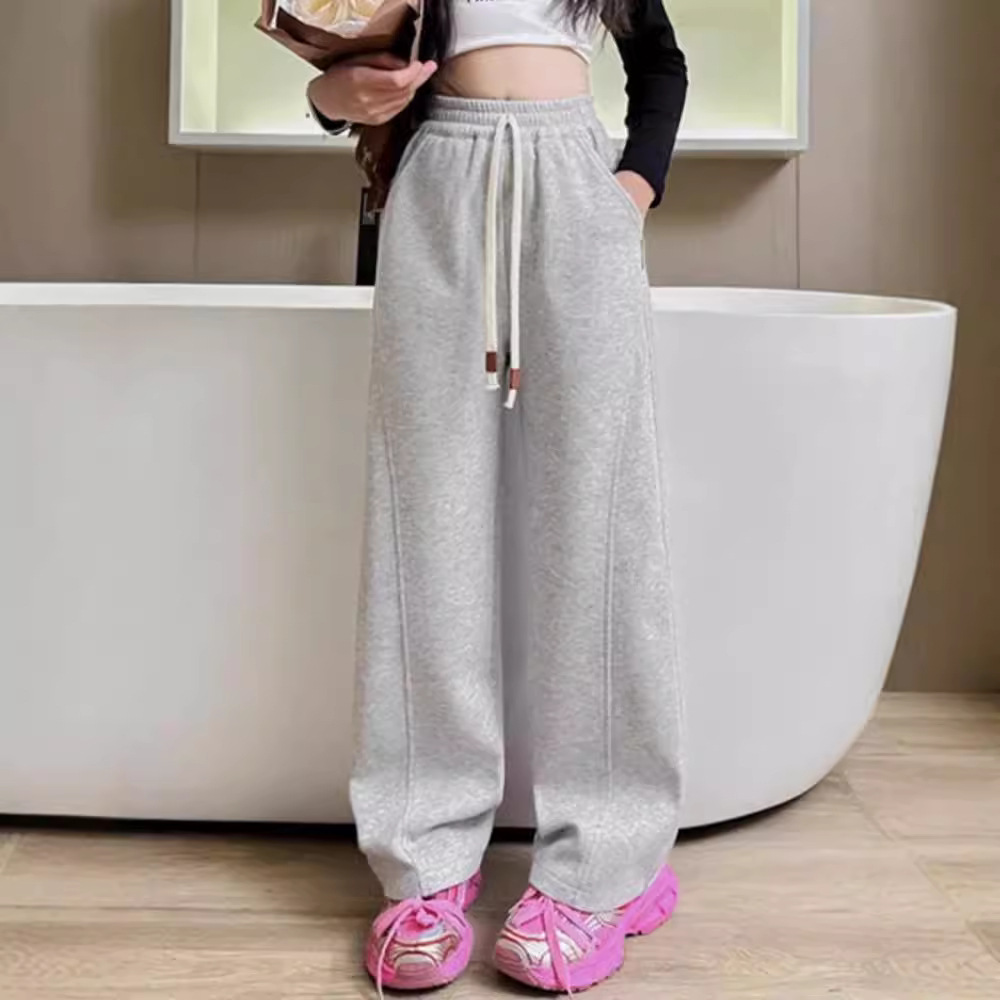Picture of Girls' Wide Leg Pants Spring and Autumn 2024 New Children's Loose Casual Pants Loose Girls' Autumn Fashion Sports