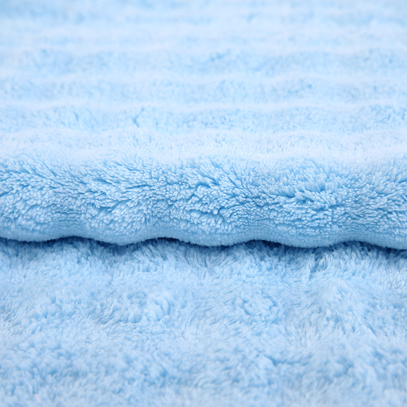 Picture of Polyester Bubble Velvet Fabric Home Wear Bathrobe Bedding Blanket Single and Double Sided Thickeneded Jacquard Absorbent Coral Velvet Fabric