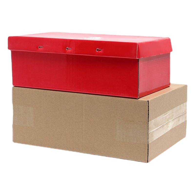 Shoe box carton wholesale reinforced box T express logistics packing box rectangular flat shoe box corrugated box